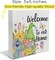Welcome to Our Home Spring Wooden Box Sign Farmhouse Spring Welcome Gnome Wood Box Sign Art Blocks Desk Shelf Tabletop Home Decor 5 X 5 Inch